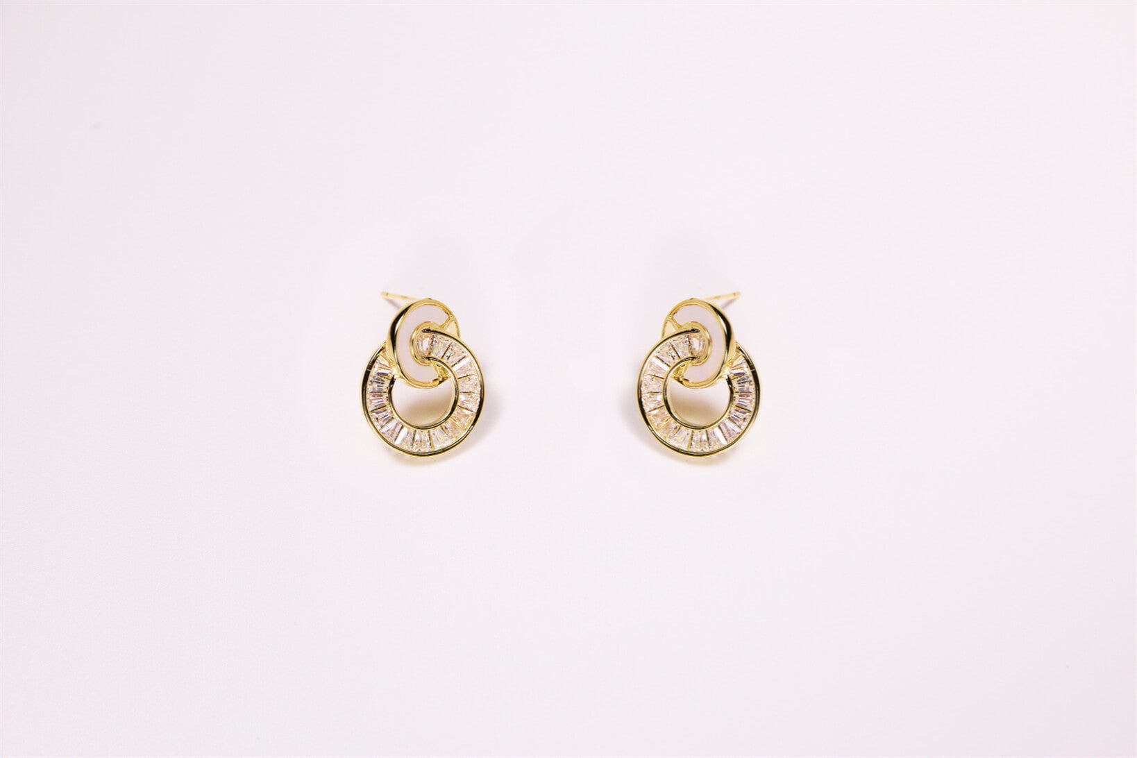 Gold Spiral Interlaced Earrings | As Studio