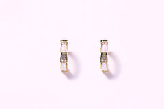 Bamboo | Pearl & Zircon Earrings™