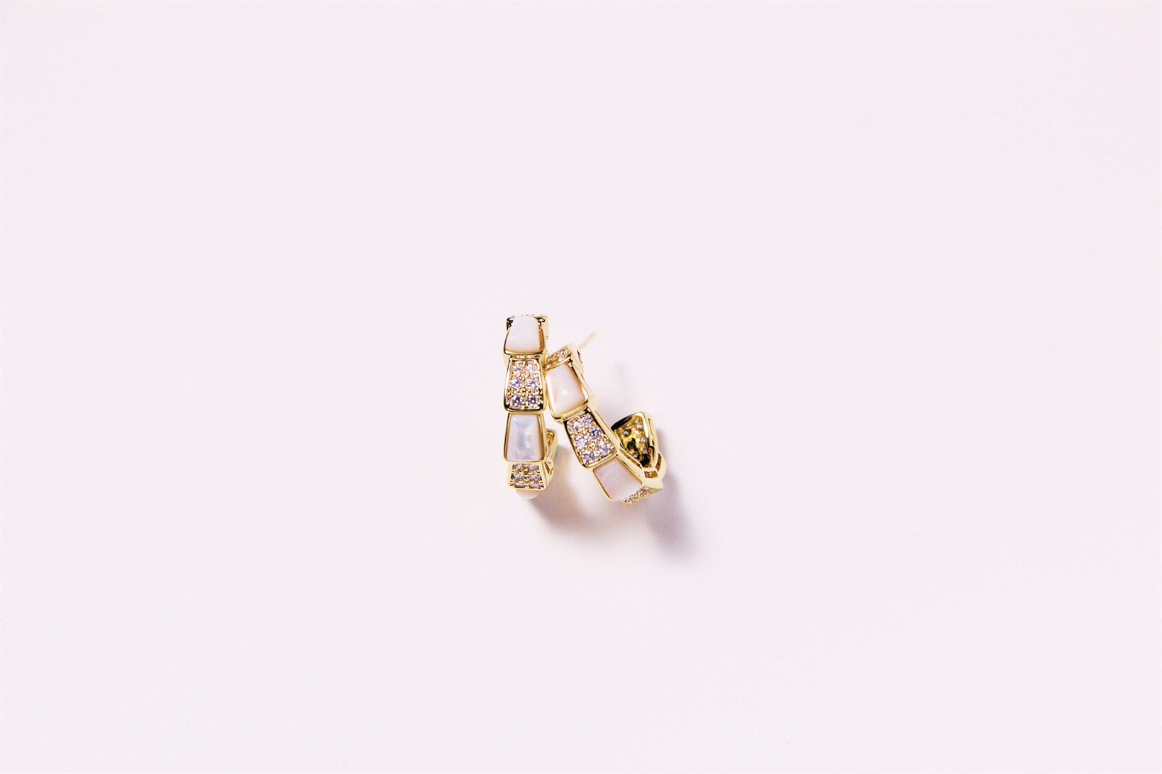 Bamboo | Pearl & Zircon Earrings™